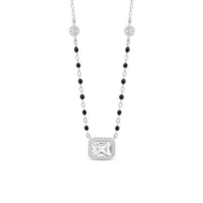 Minimal Square Halo Mangalsutra