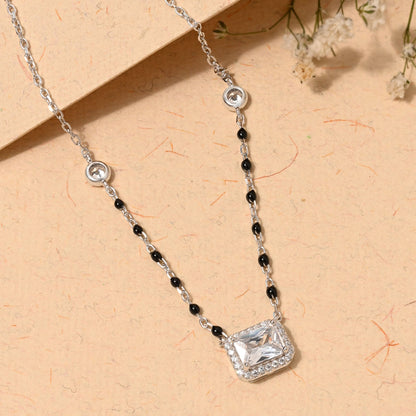 Minimal Square Halo Mangalsutra
