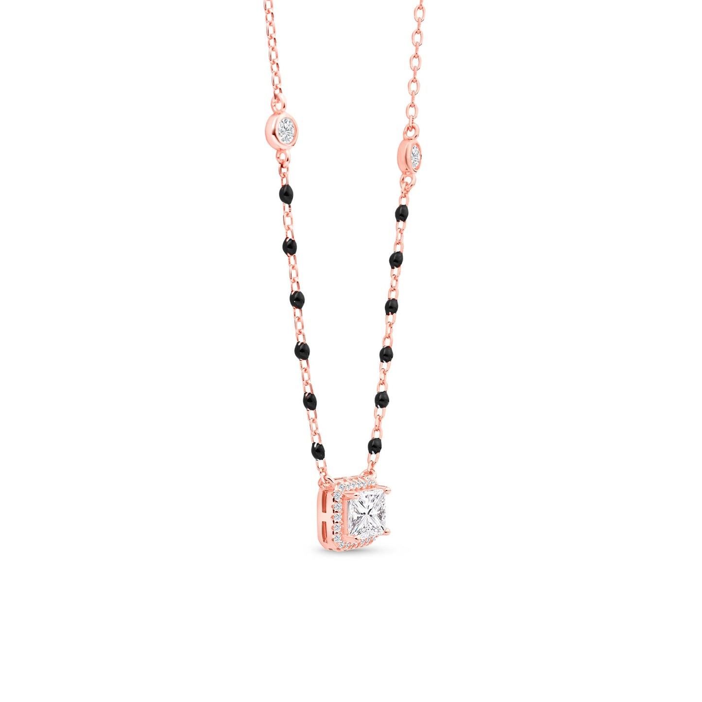 Minimal Square Halo Mangalsutra