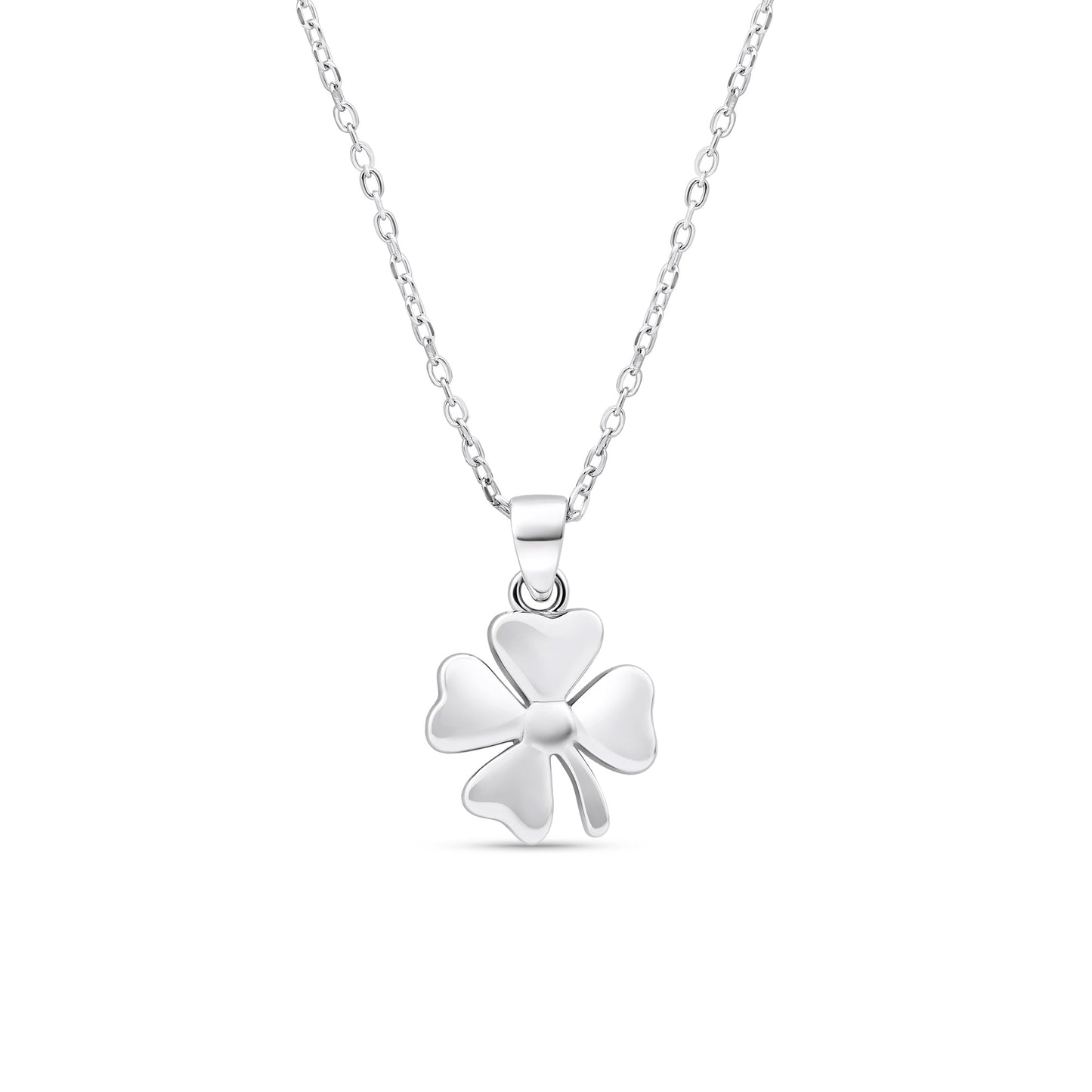 Minimal Clover Charm Necklace