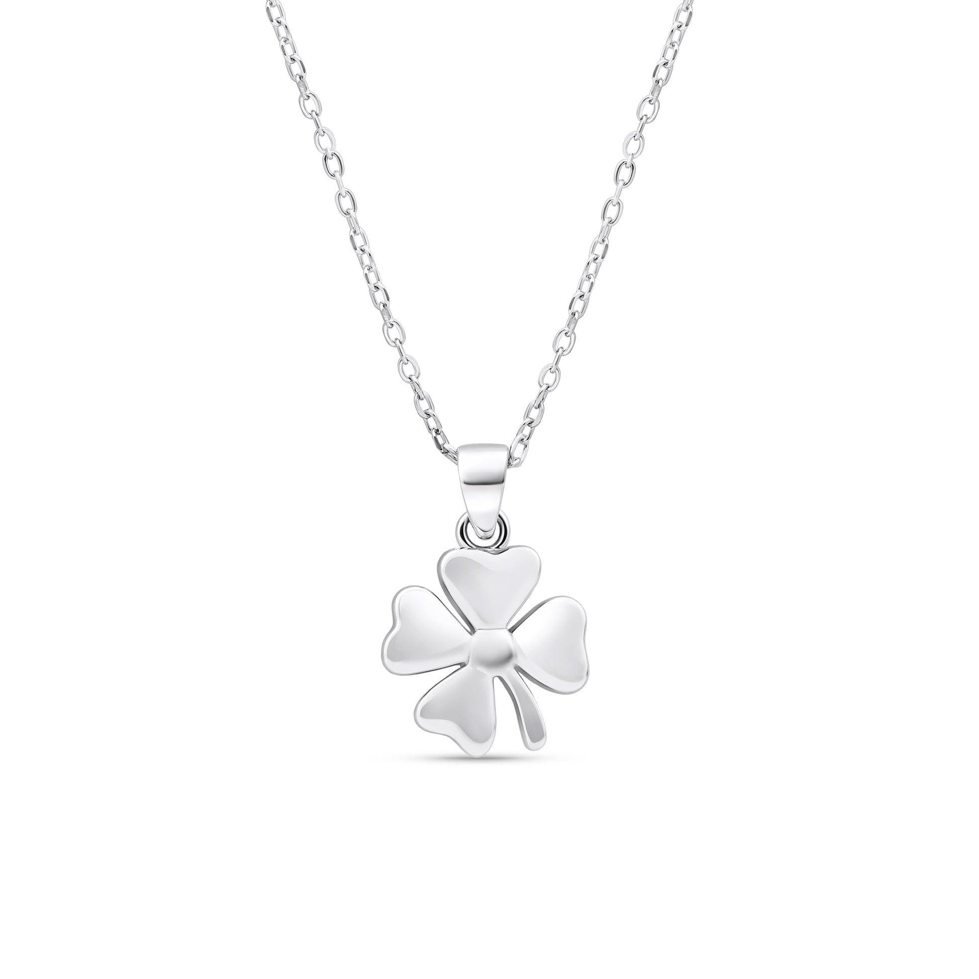 Minimal Clover Charm Necklace
