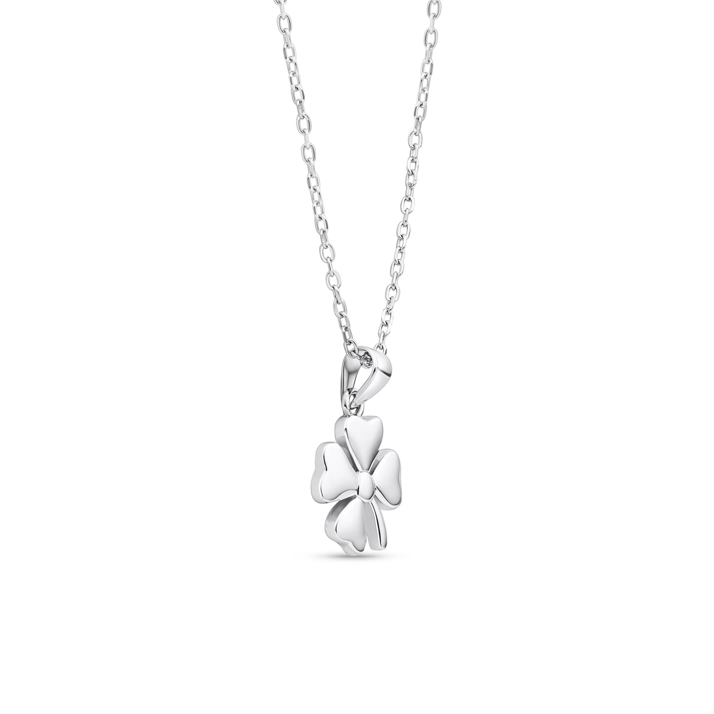 Minimal Clover Charm Necklace