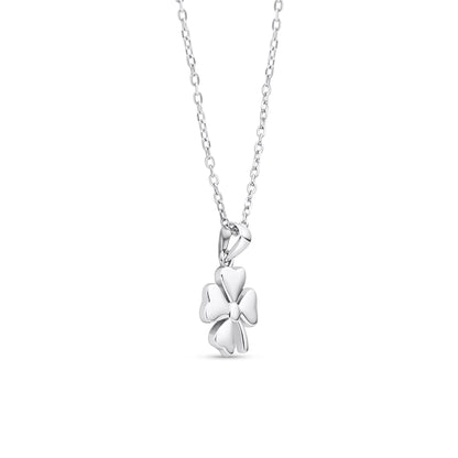Minimal Clover Charm Necklace