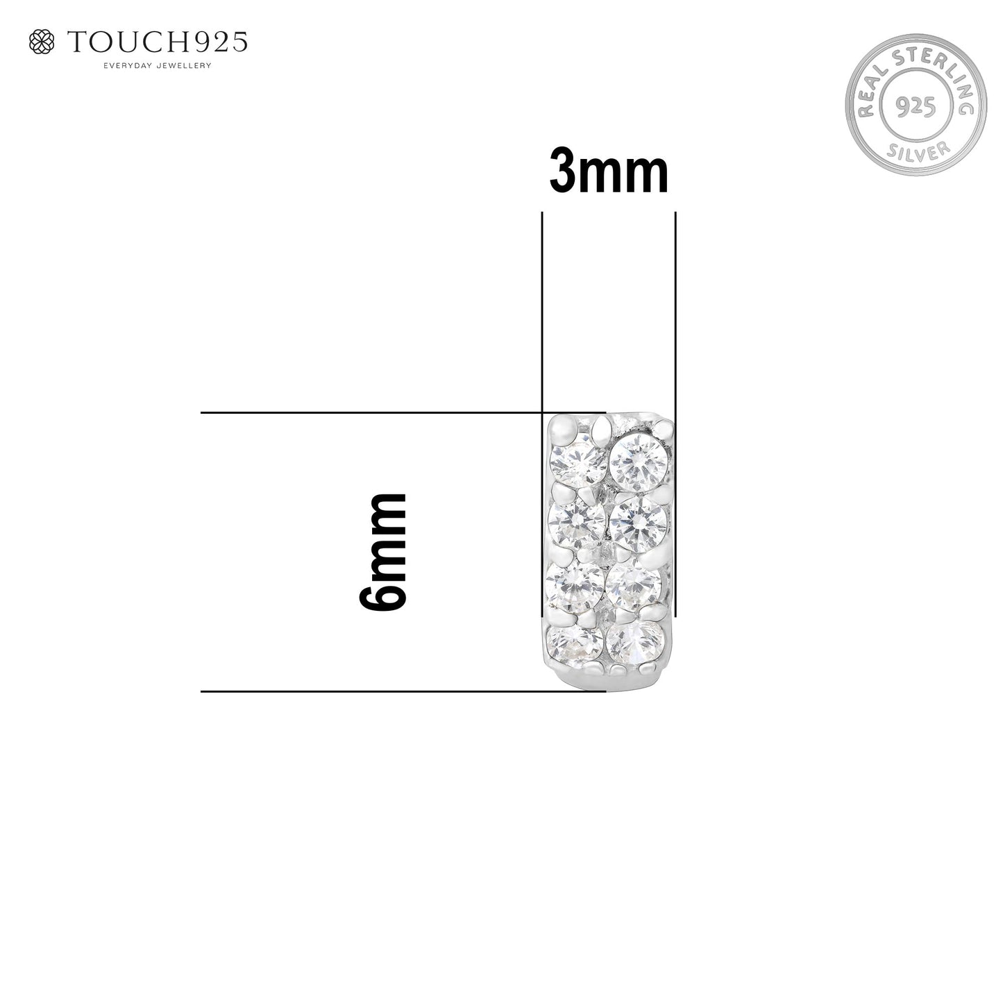 Radiant Silver Nose Pin