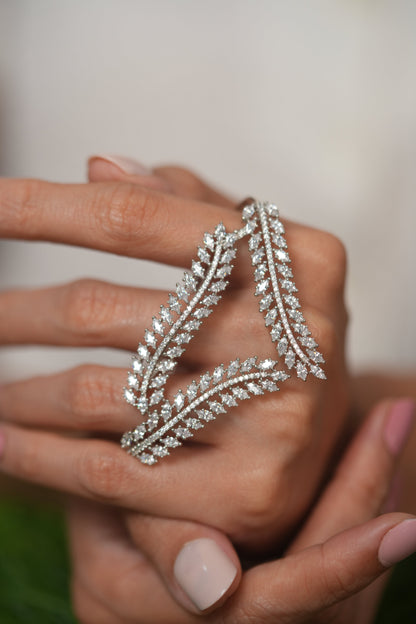 Kay Enveloping 3 Way Diamond Cuff Ring | Statement