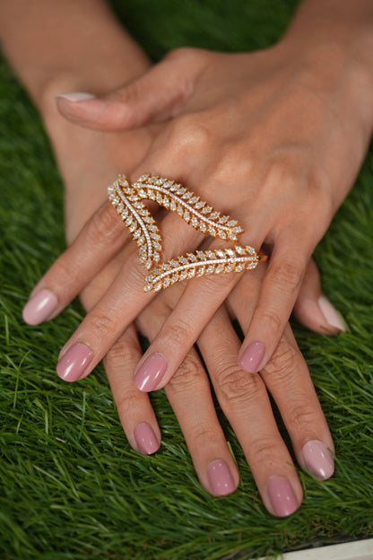 Kay Enveloping 3 Way Diamond Cuff Ring | Statement