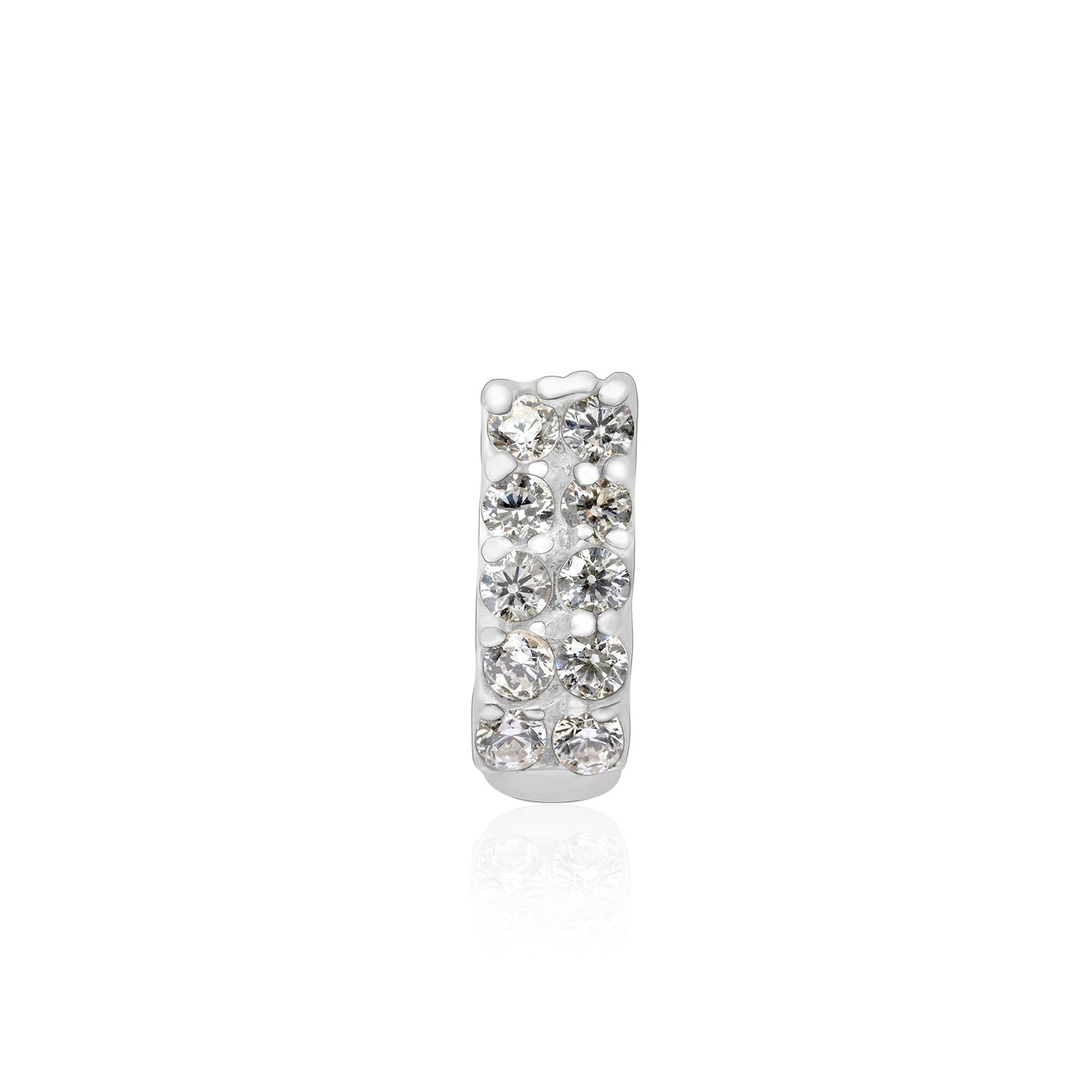 Linear Gleam Silver Nose Pin