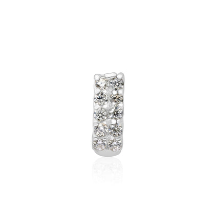 Linear Gleam Silver Nose Pin