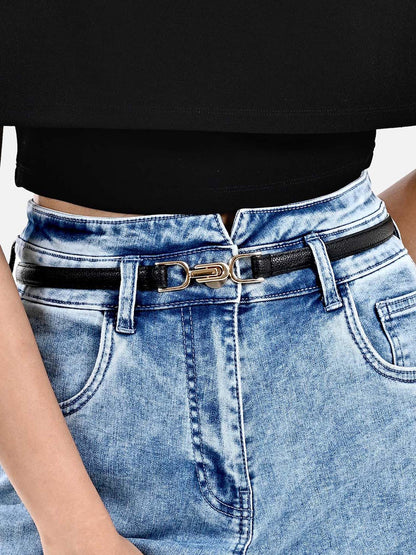 Thin Lock Buckle Belt
