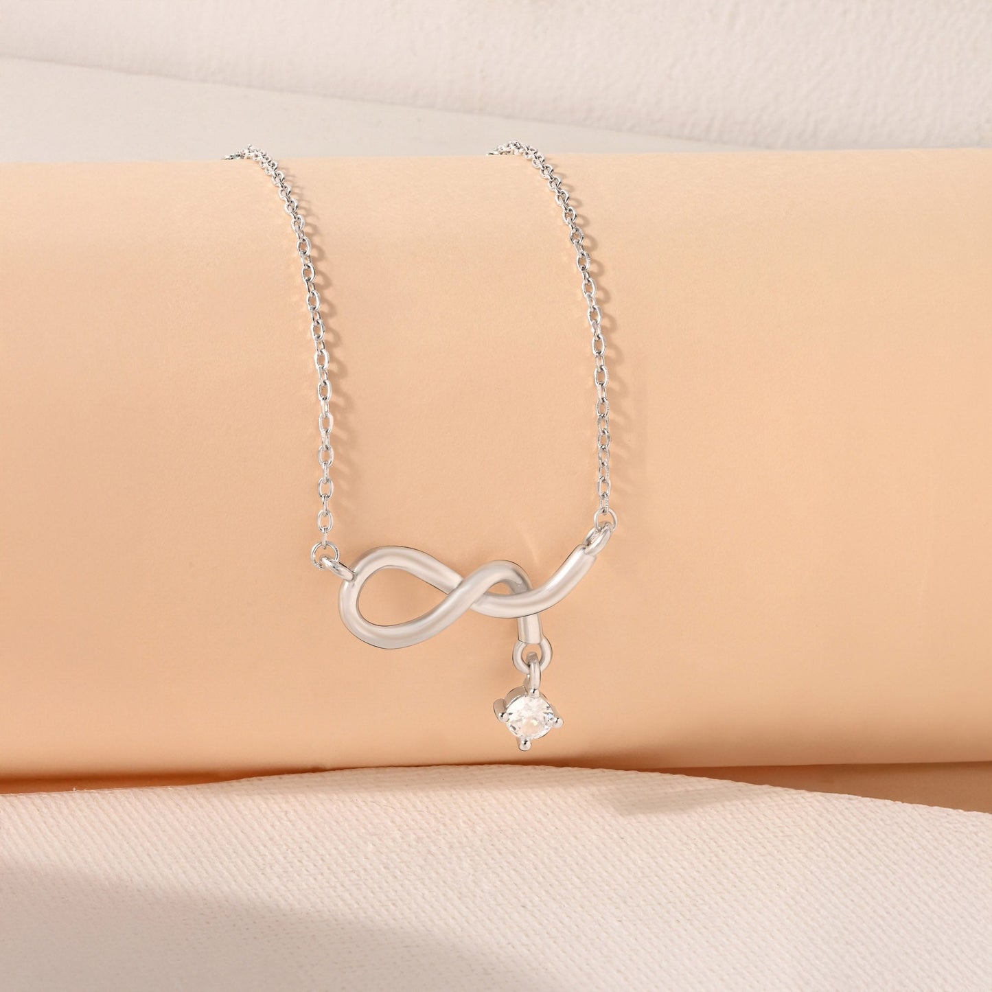 Minimal Infinity Drop Necklace