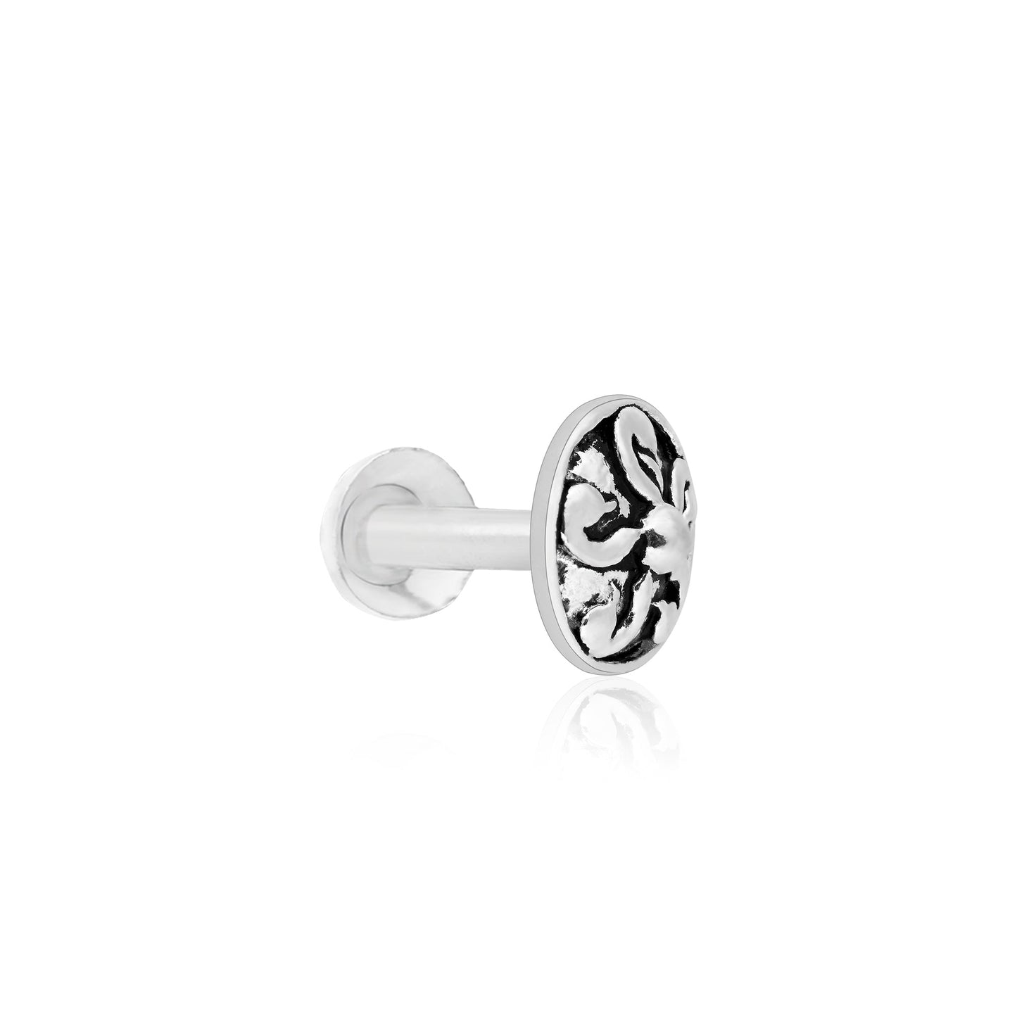 Bird Motif Oxidised Nose Pin