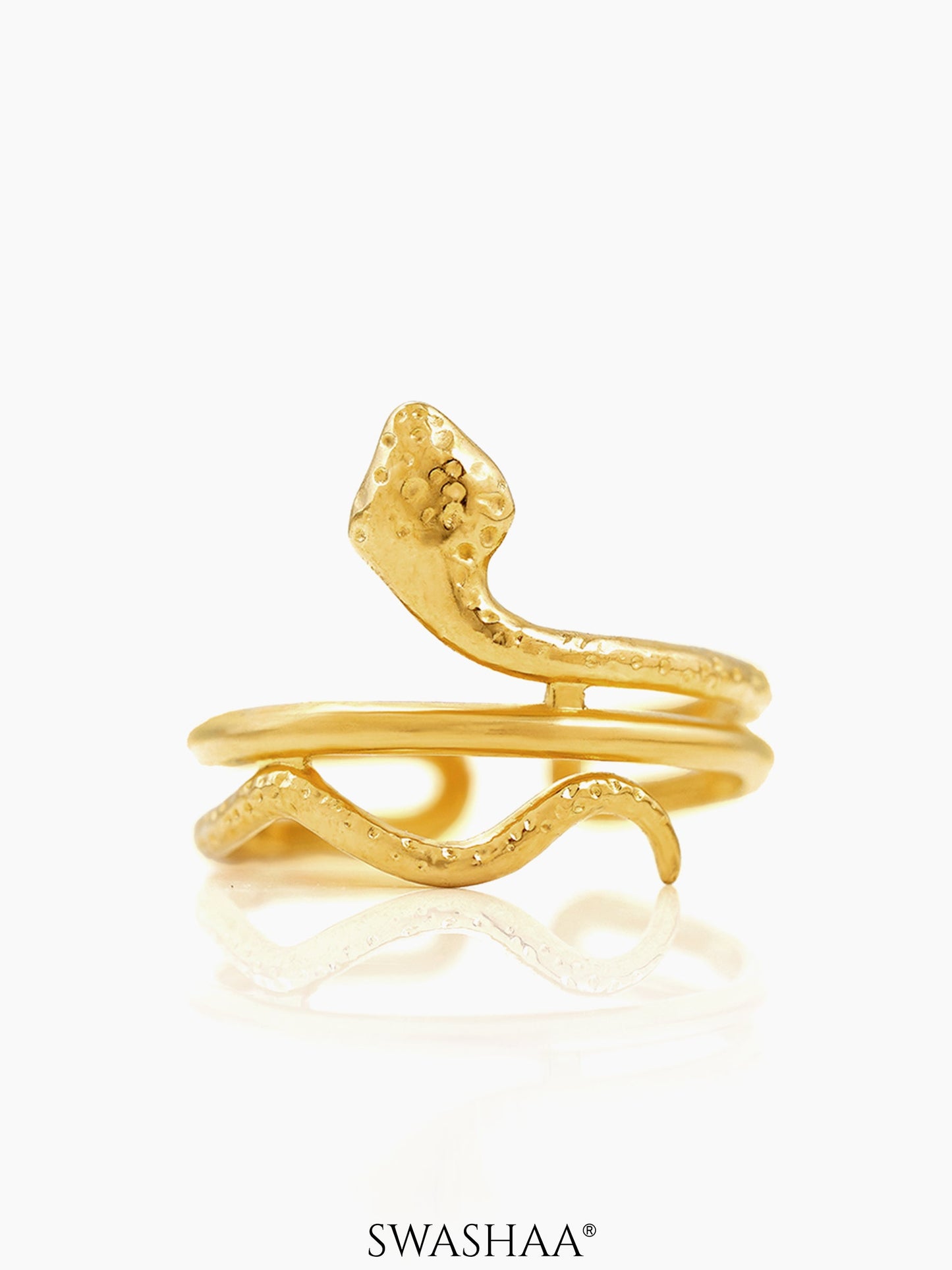 Daralice Fluid Snake Shaped 18K Gold Plated Ring