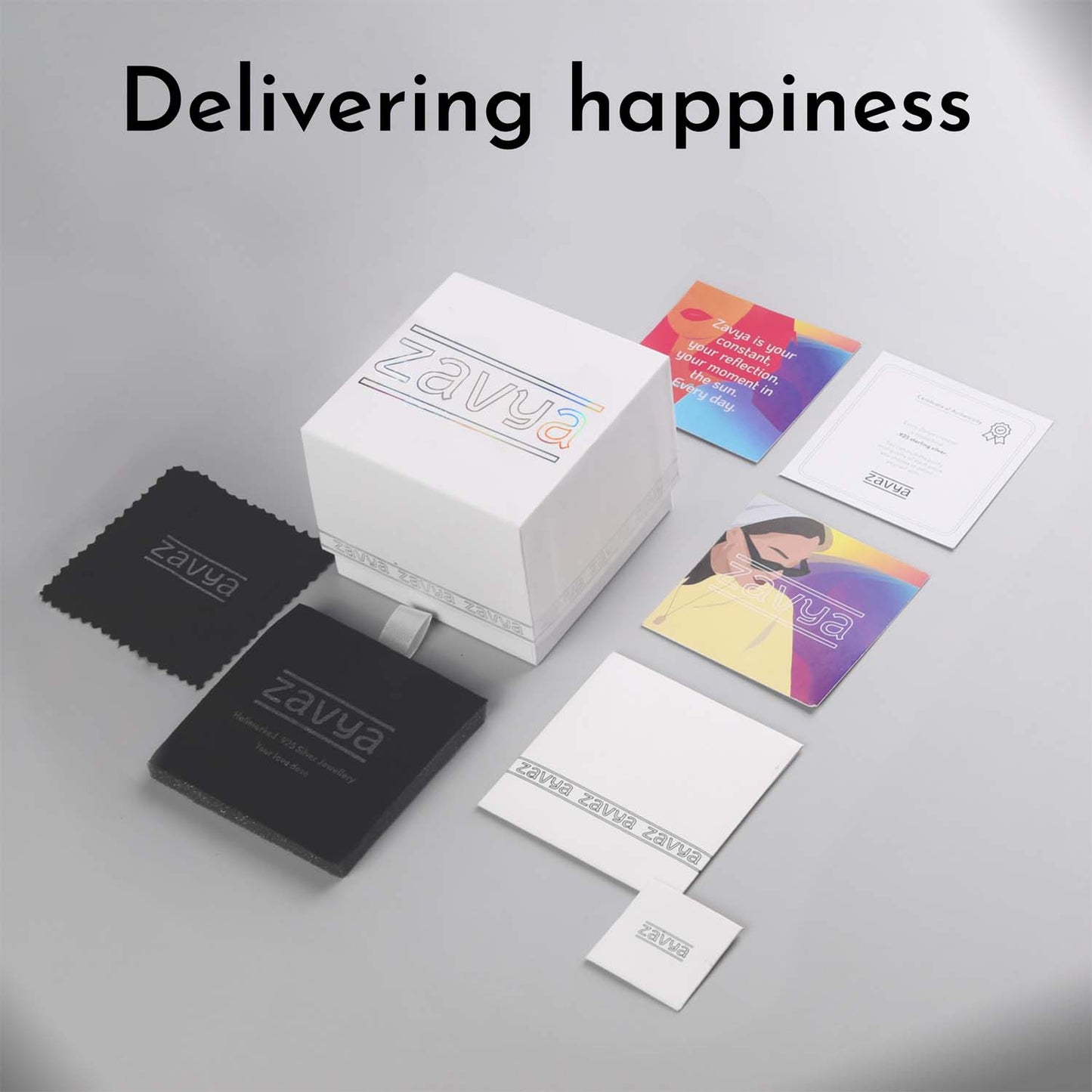 Premium jewellery gift packaging box and cards for women's Lotus 925 Sterling Silver anklets – Zavya