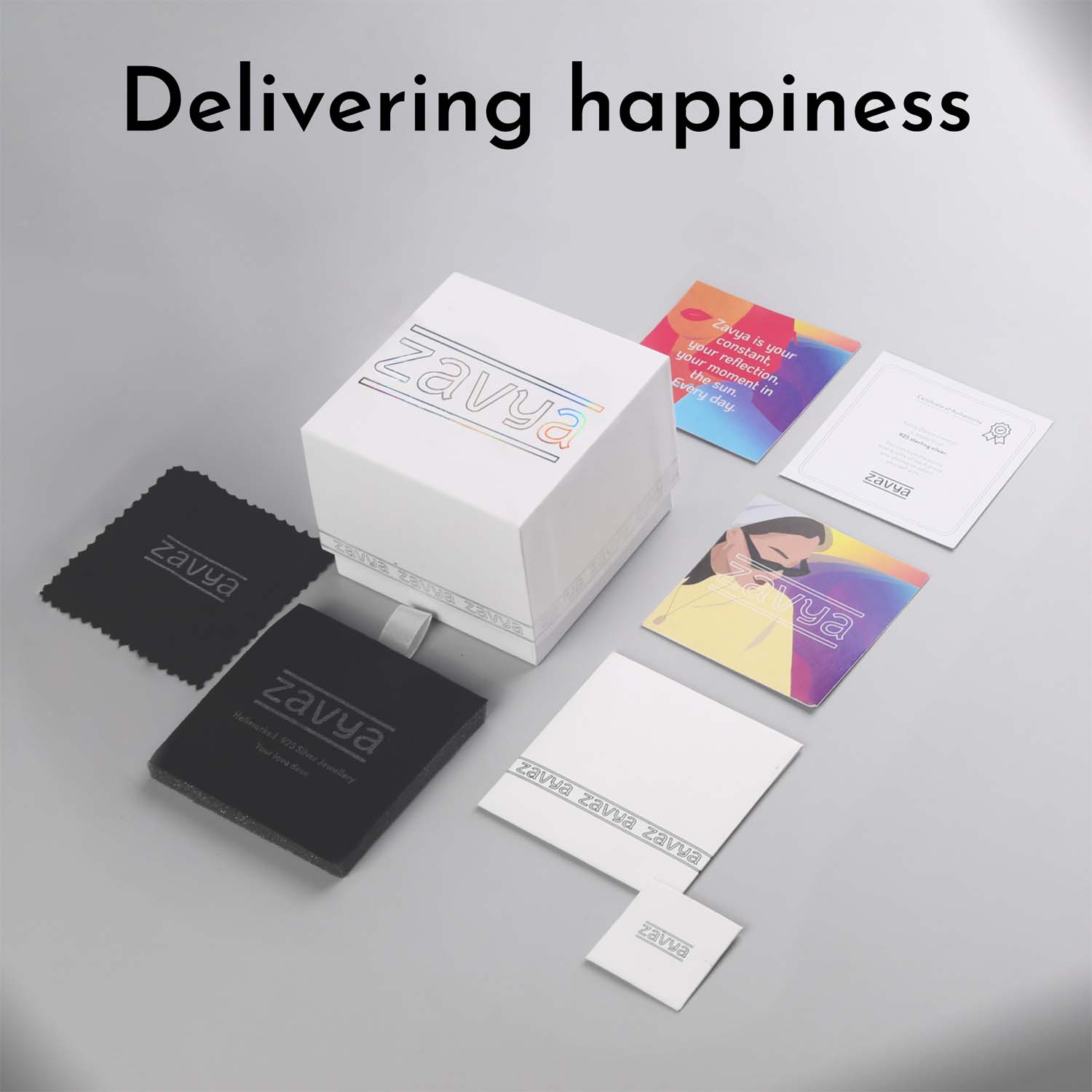 Premium jewellery gift box packaging for women's 925 Sterling Silver rose gold toe ring – Zavya
