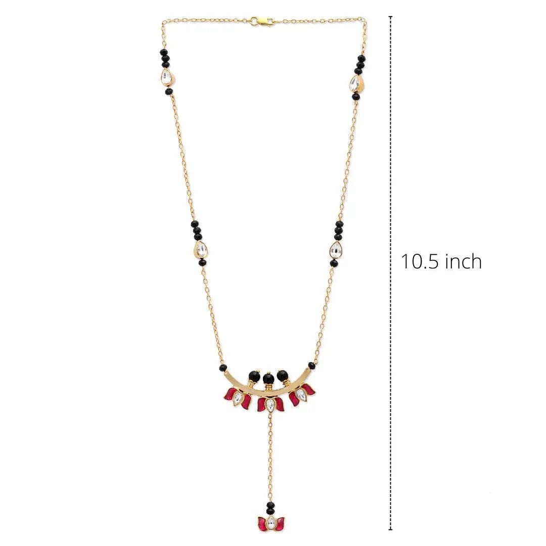 Divine Lotus Mangalsutra Necklace