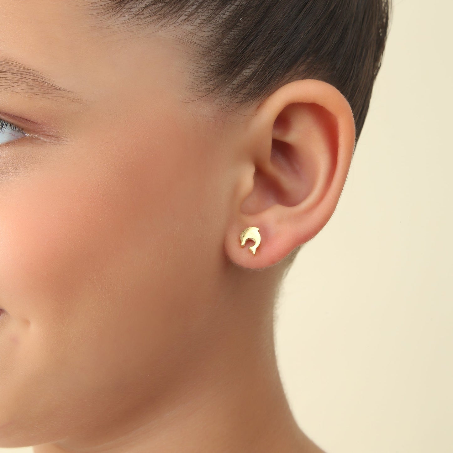 Dolphins 18K Gold Plated Children's Earrings - Twisty Locks  - Kids and Women Hair Accessories, Fashion Clothing and Jewellery India