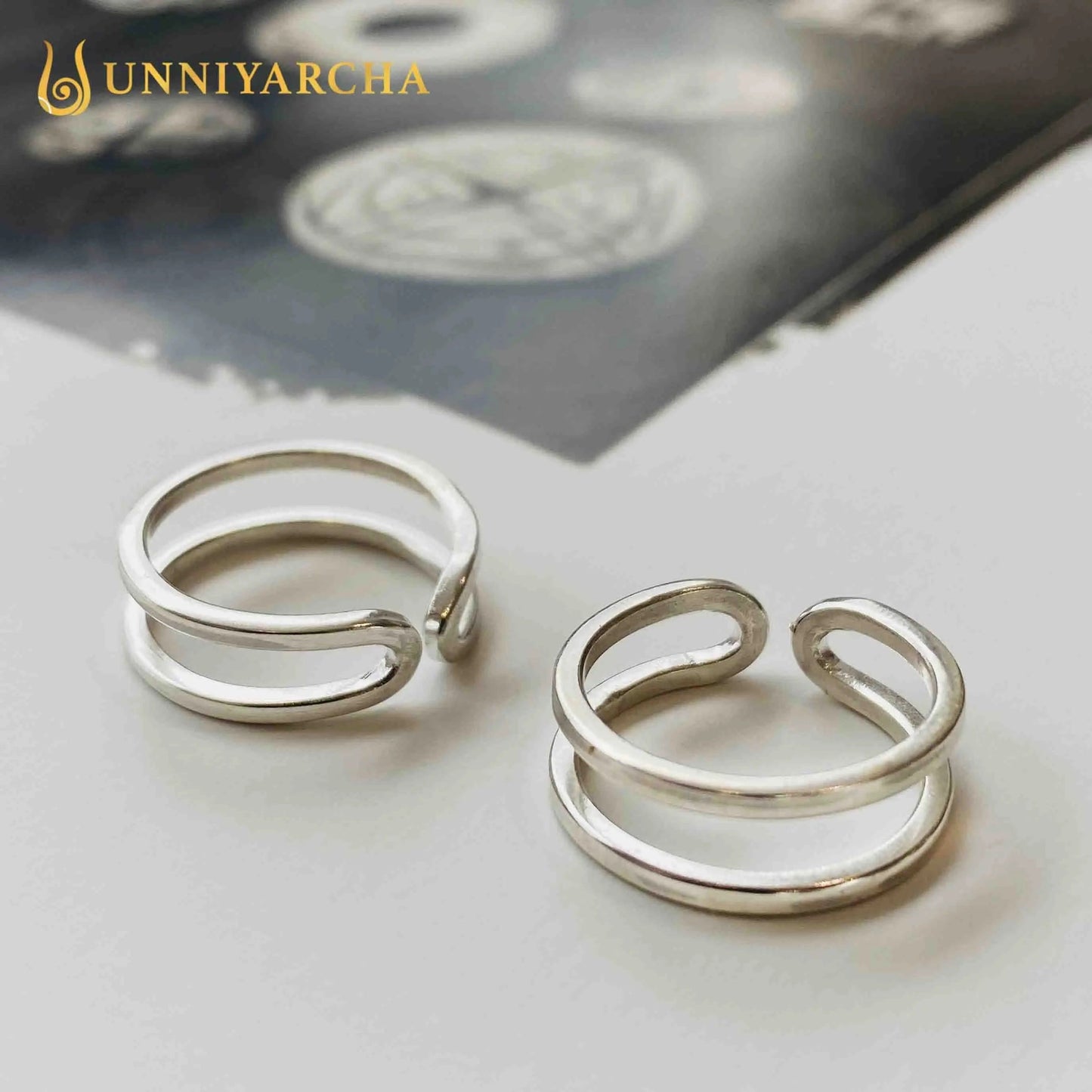 925 Sterling Silver Double Wired Toe Ring (Pair)