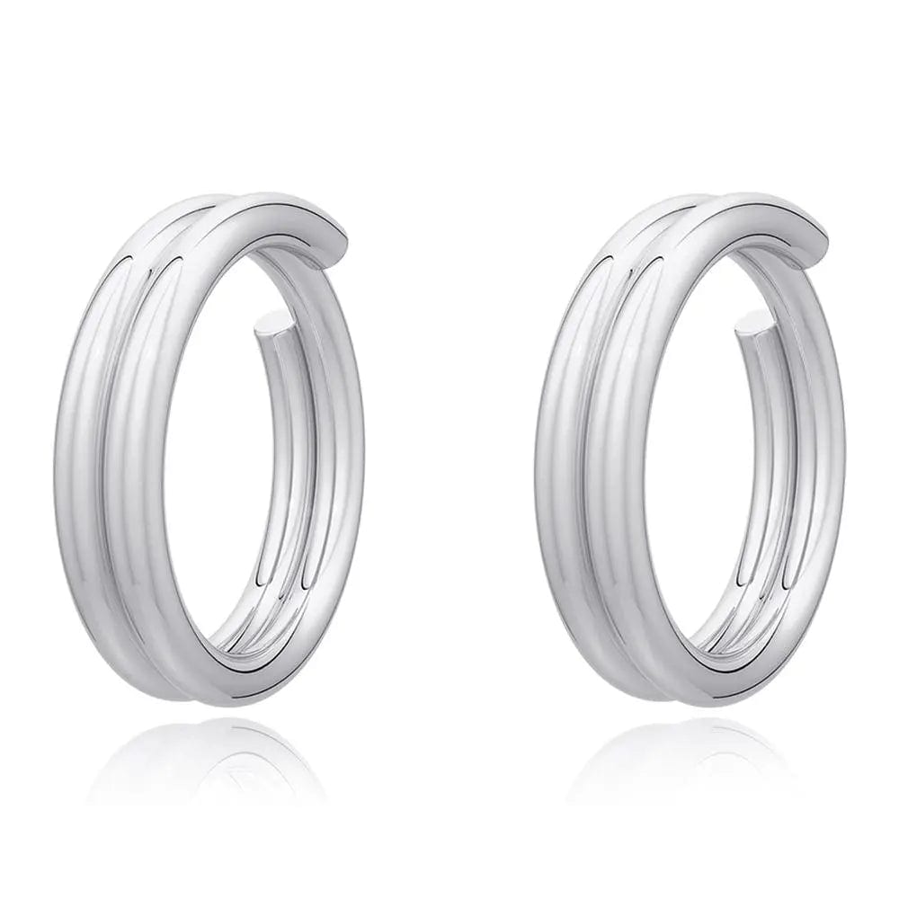 Dual Spiral 92.5 Sterling Silver Toe Ring (Pair)