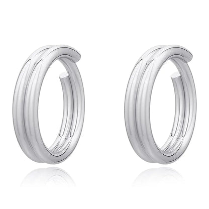 Dual Spiral 92.5 Sterling Silver Toe Ring (Pair)