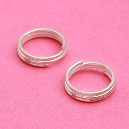Dual Spiral 92.5 Sterling Silver Toe Ring (Pair)