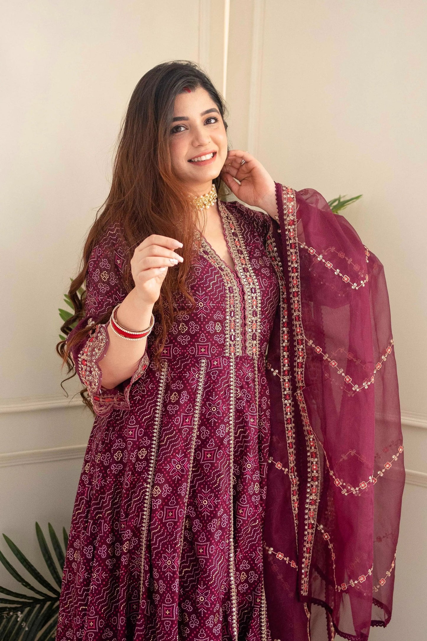 Premium Zari Weaving Printed Kurti Pant Dupatta Set (Stitched) - Premium  from Ethenika.com - Just INR 2590! Shop now at Ethenika.com 