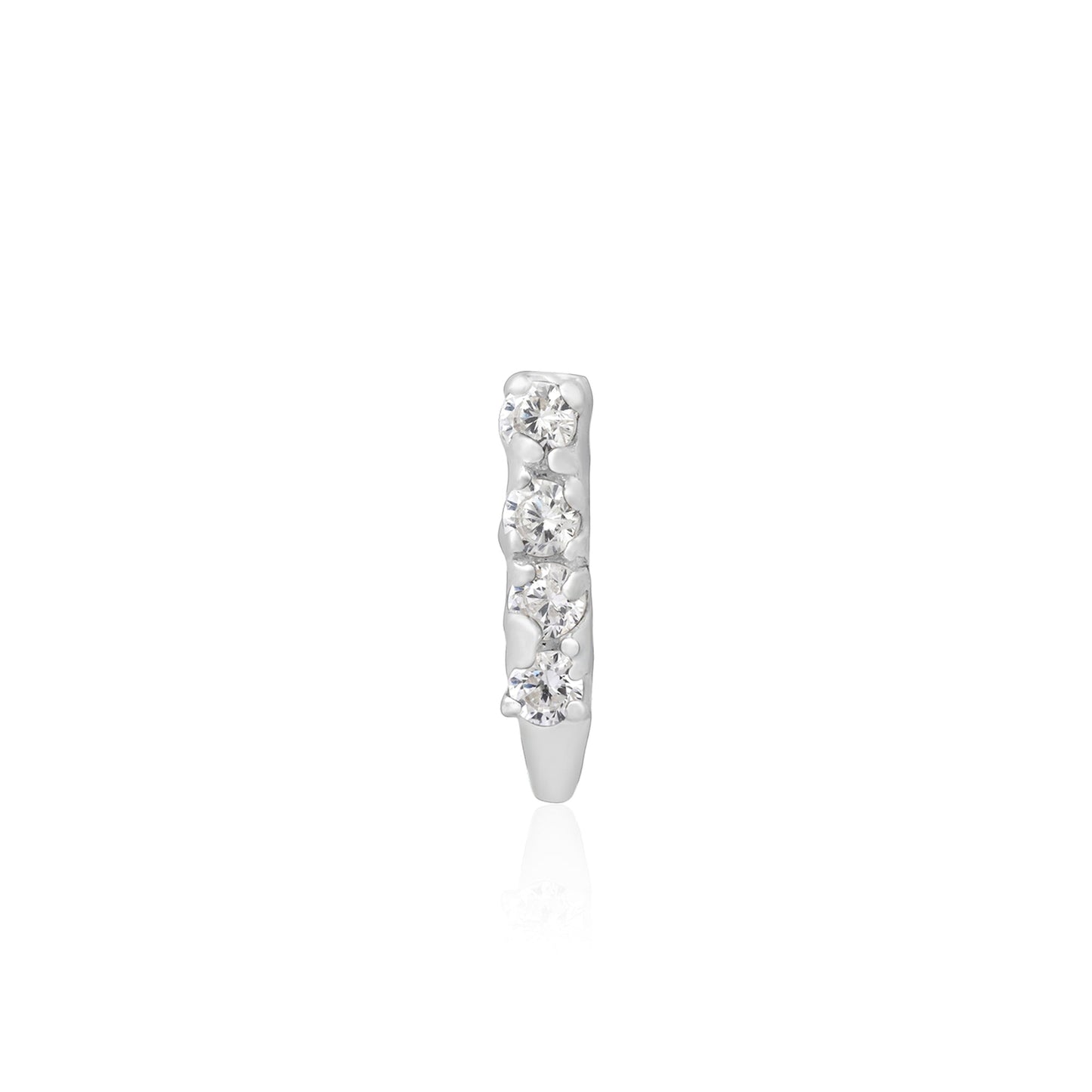 Trio Sparkle Silver Nose Pin