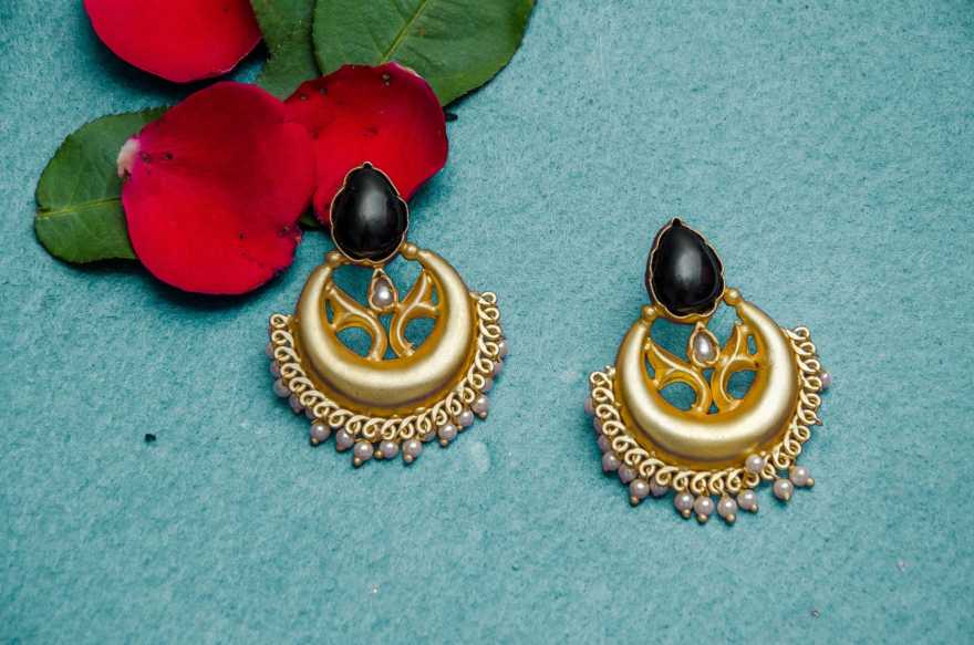 Gold Plated Teardrop Earrings