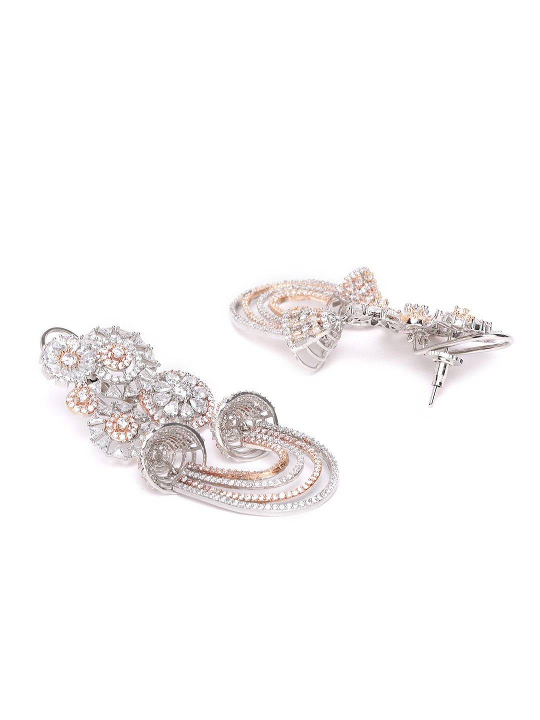 American Diamond Oversized Drop Earrings