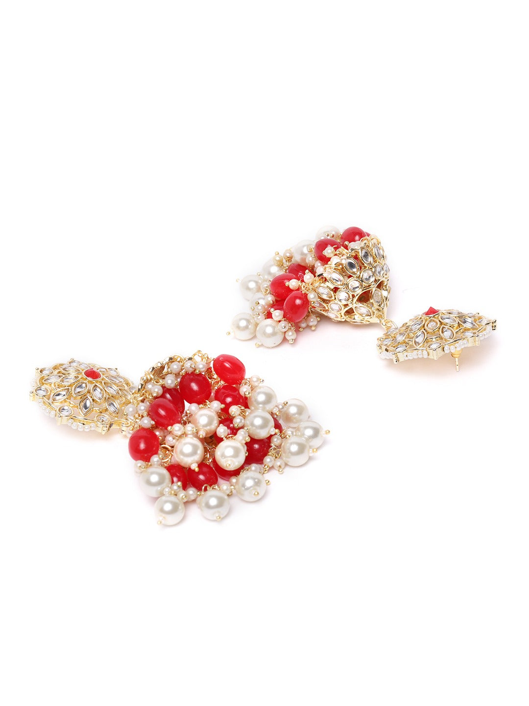 Kundan Studded Gold Plated Earrings