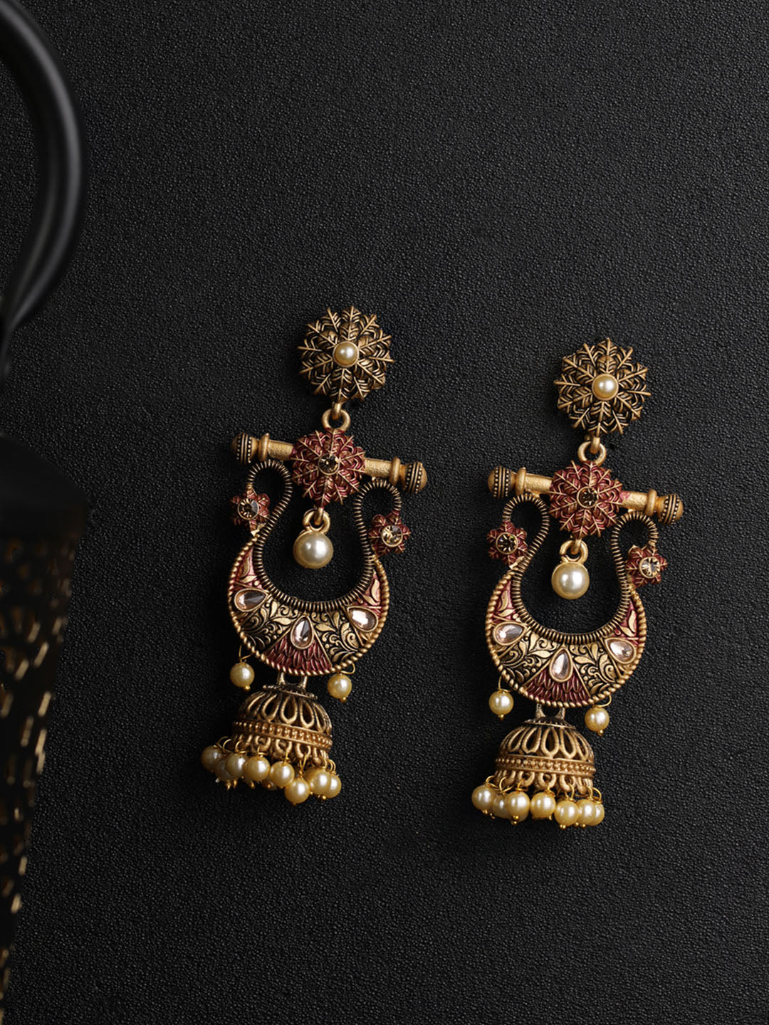 Kundan Studded Meenakari Earring