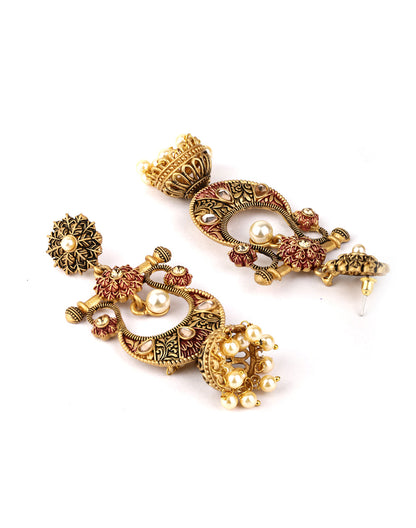 Kundan Studded Meenakari Earring