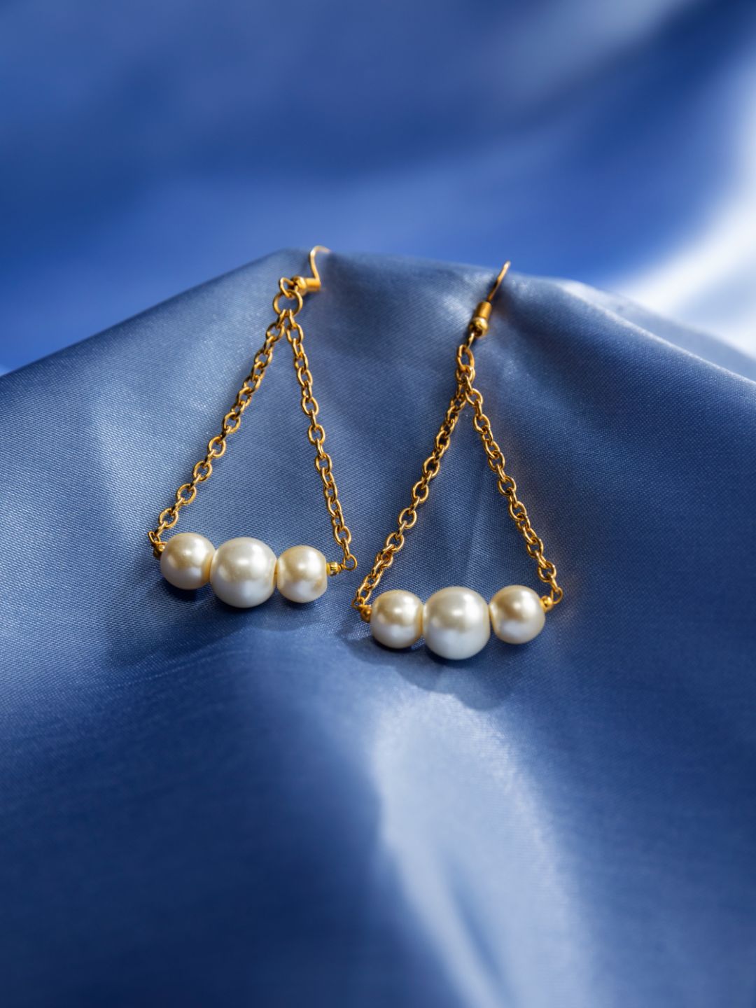 Pretty Pearl Gold-Plated Drop Earrings
