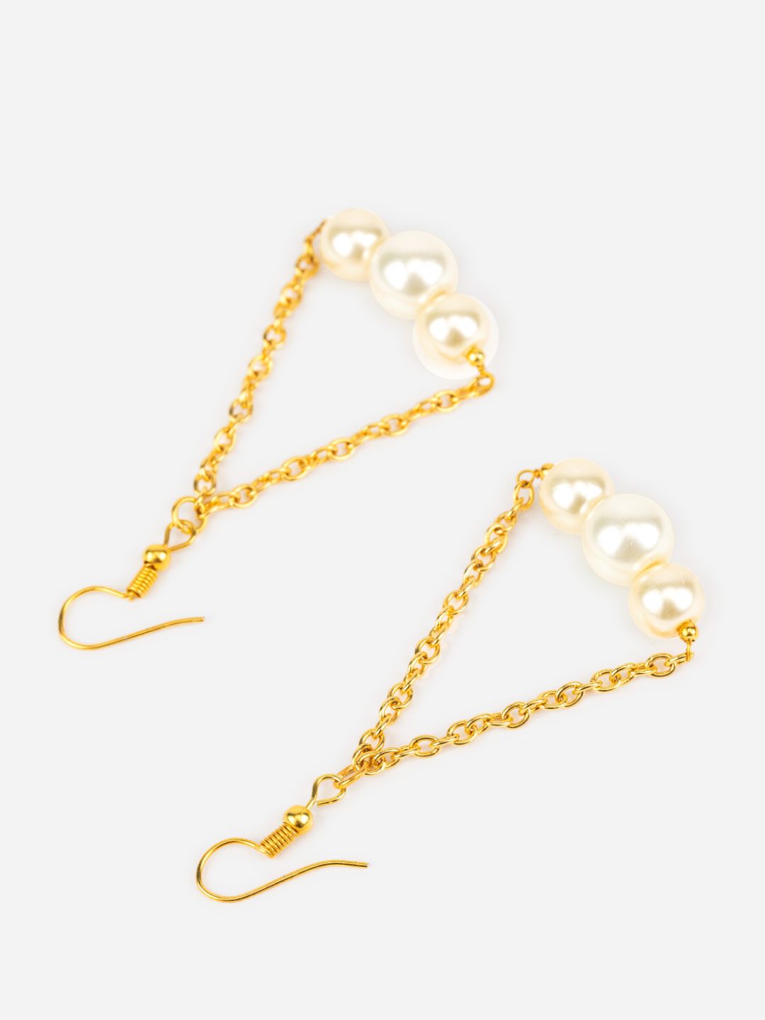 Pretty Pearl Gold-Plated Drop Earrings