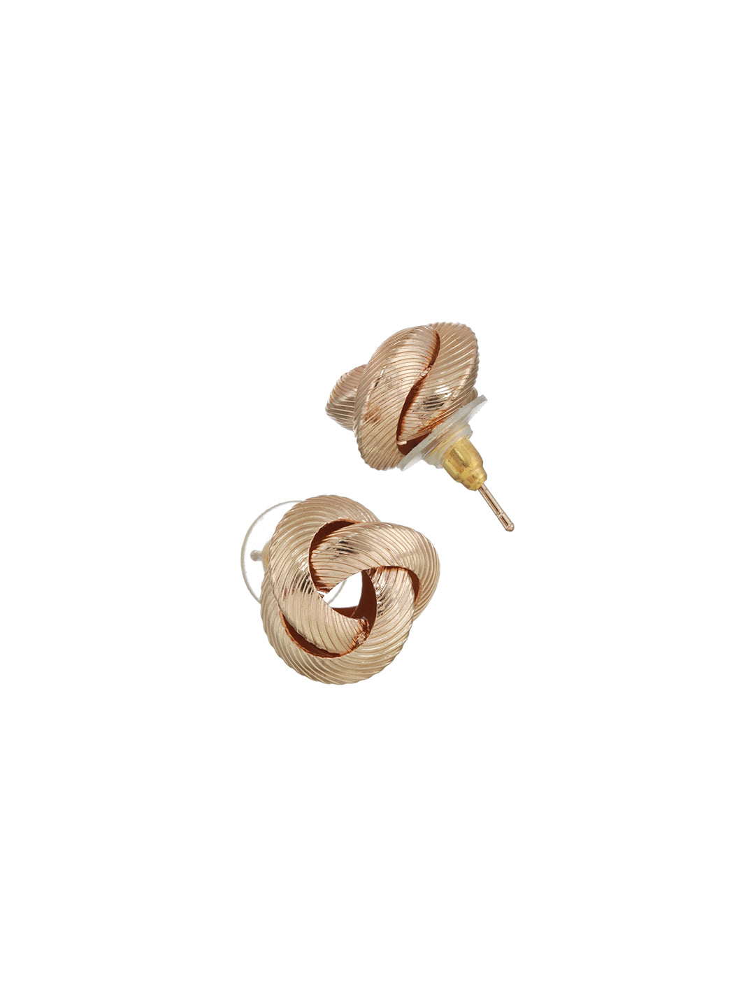 Tangled Love Rose Gold-Plated Stud Earrings