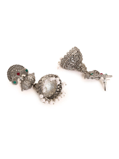 Priyaasi Harmony in Heritage with Tribal and Floral Jhumkas