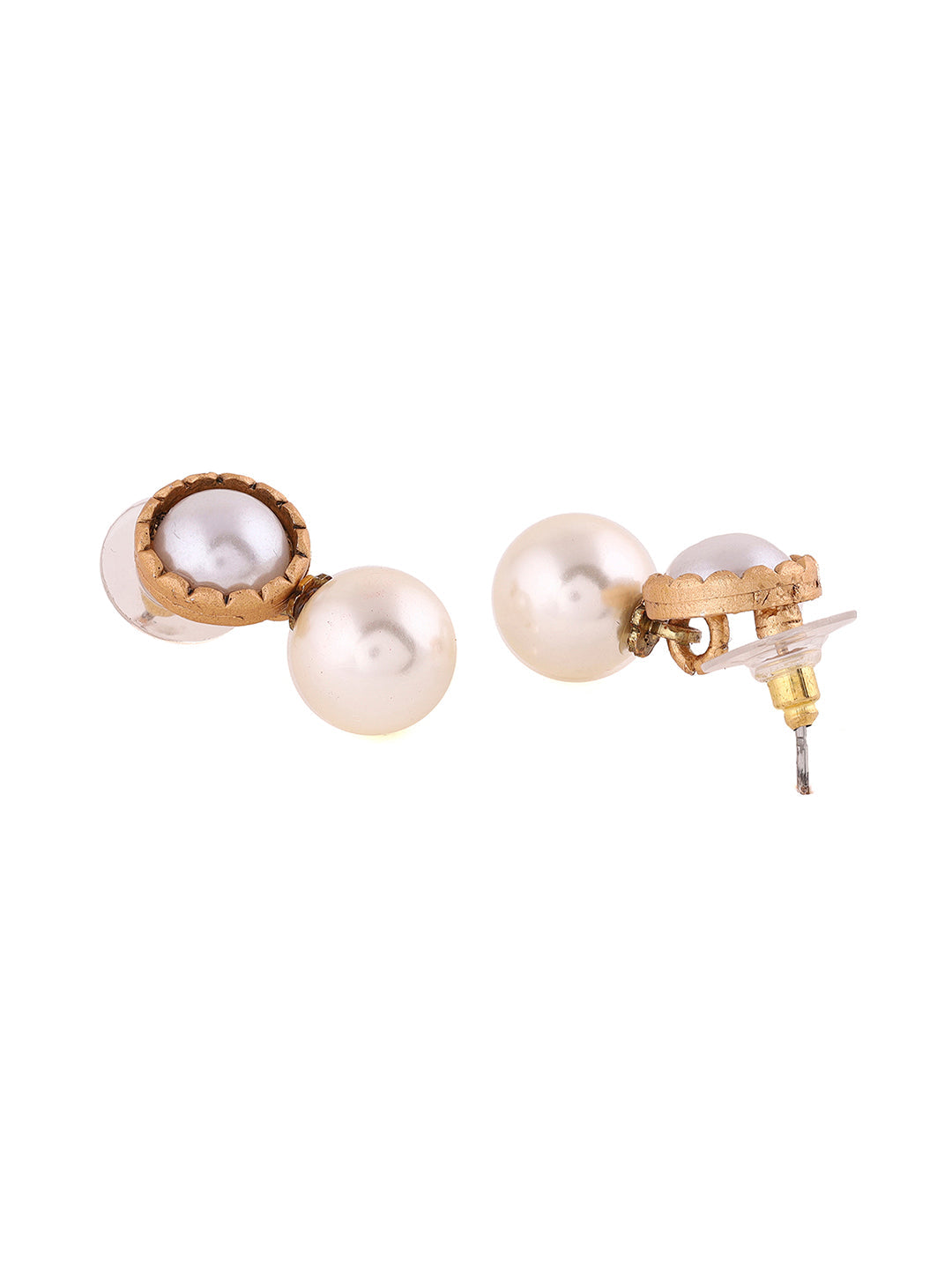 Priyaasi A Combo of Pearl and Tribal Designs Earrings