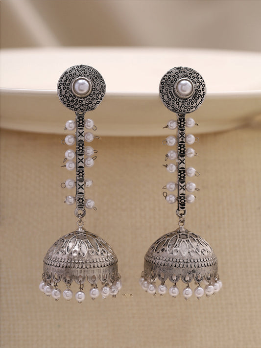 Priyaasi Long Oxidized Jhumkas