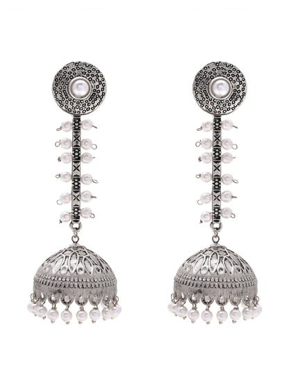 Priyaasi Long Oxidized Jhumkas