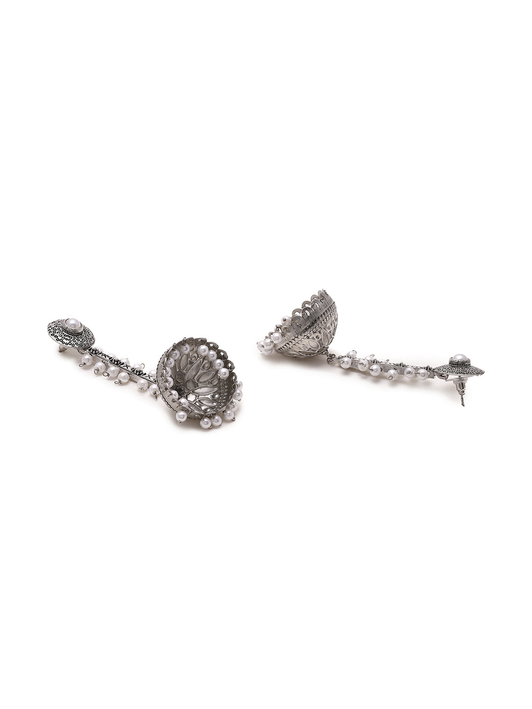 Priyaasi Long Oxidized Jhumkas