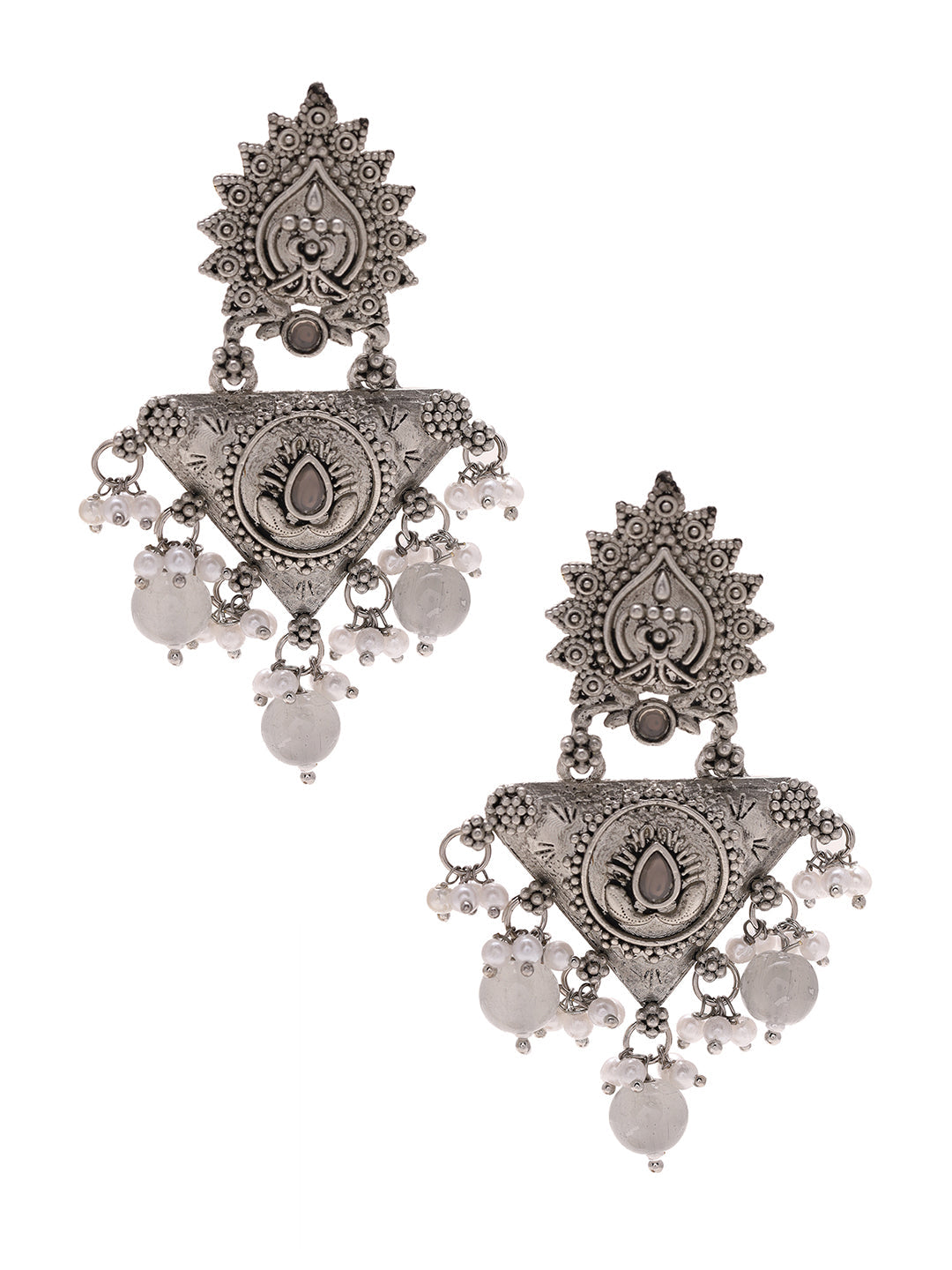 Priyaasi Tribal Beaded Bliss in Drop Earrings