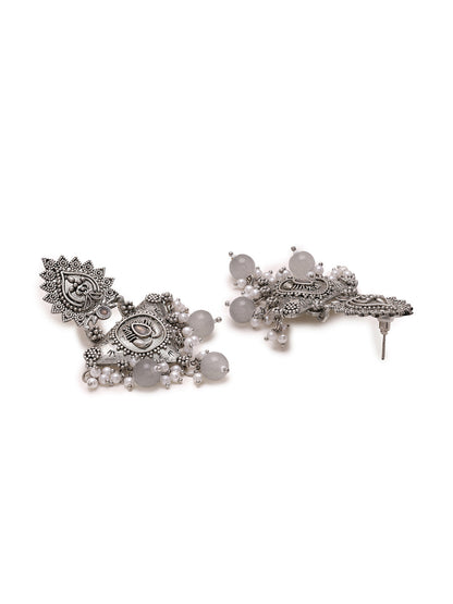 Priyaasi Tribal Beaded Bliss in Drop Earrings
