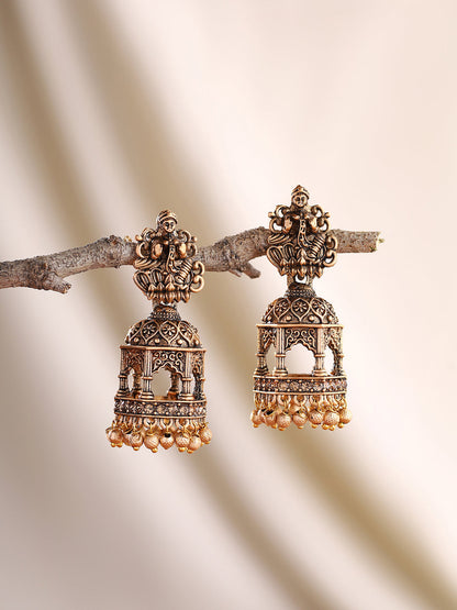 Priyaasi Temple Elegance Jhumkas