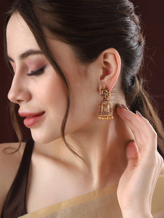 Priyaasi Temple Elegance Jhumkas