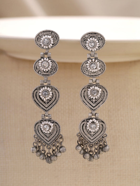 Priyaasi Tribal Drop Long Earrings
