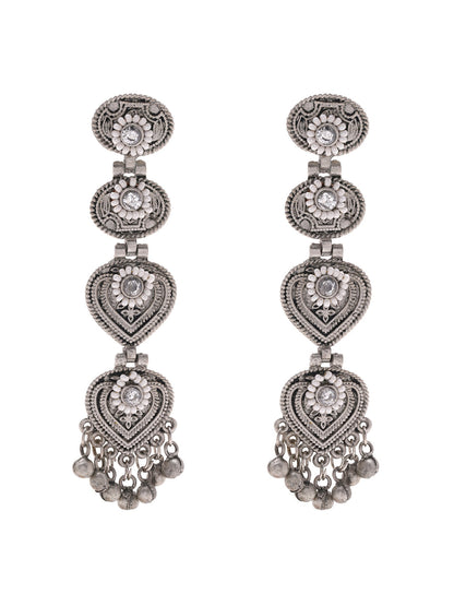 Priyaasi Tribal Drop Long Earrings