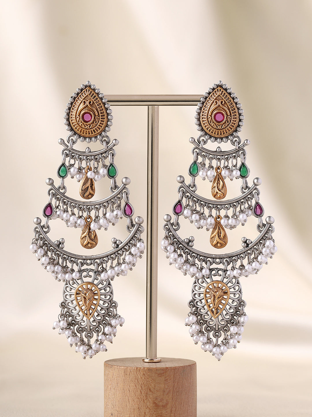 Priyaasi A Long-Styled Symphony of Oxidized Chandbalis