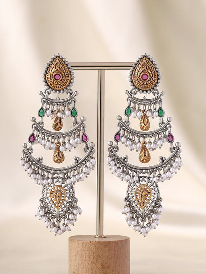 Priyaasi A Long-Styled Symphony of Oxidized Chandbalis