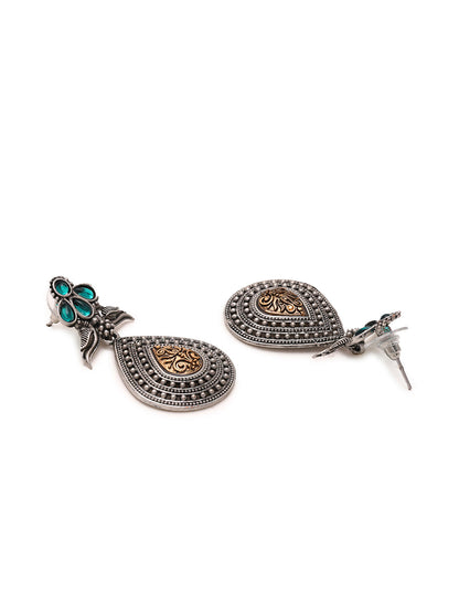 Priyaasi Oxidized Style with Stunning Drop Earrings