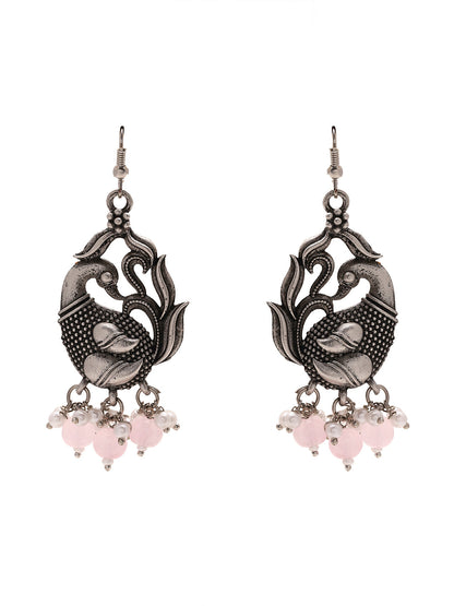 Priyaasi Unveiling Oxidized Peacock Hangings