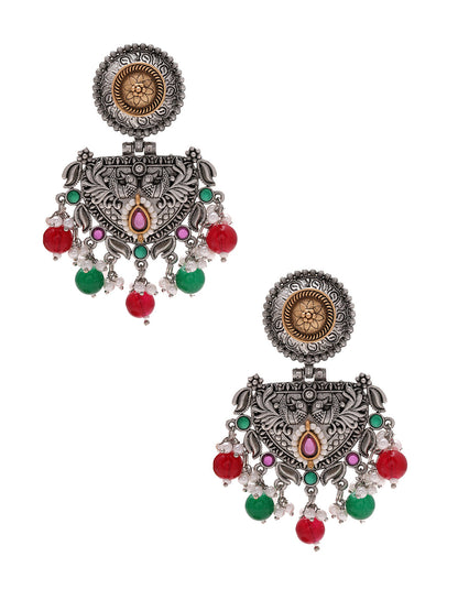 Priyaasi Multi-color Beads Drop Earrings